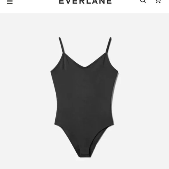 Everlane Tops - Everlane Cami Bodysuit Black - sz L